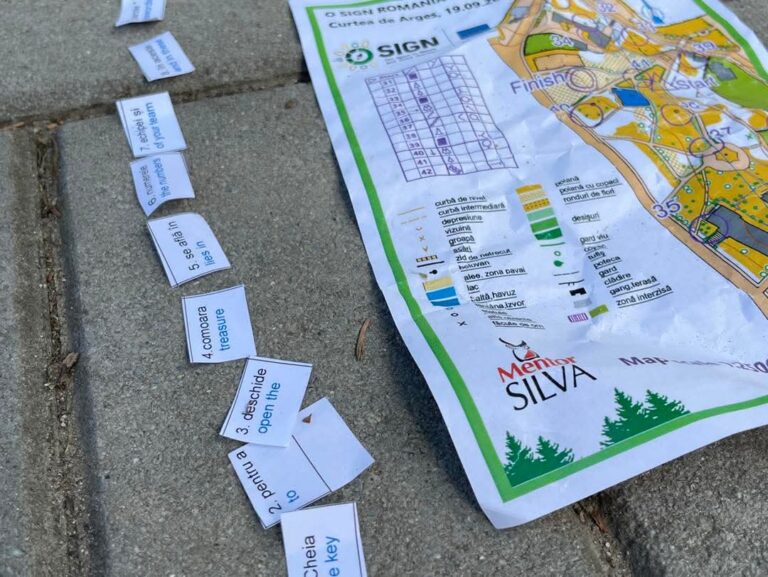 Treasure Hunting Orienteering in the O SIGN Project: discovering clues while running